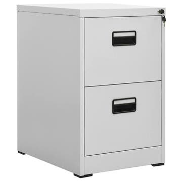 vidaXL Archiefkast 46x62x72,5 cm staal lichtgrijs, Huis en Inrichting, Verzenden, Nieuw