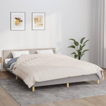 vidaXL Verzwaringsdeken 220x240 cm 11 kg stof, Verzenden