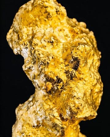 Goud Goud nugget - Hoogte: 37.66 mm - Breedte: 11.78 mm-