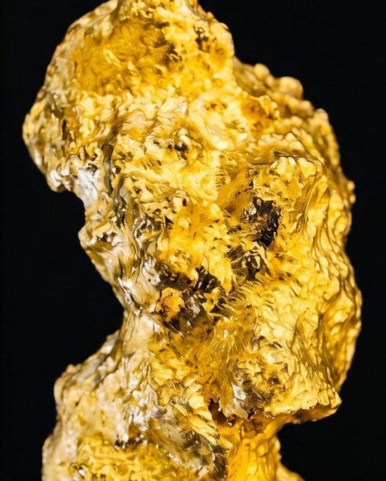 Goud Goud nugget - Hoogte: 37.66 mm - Breedte: 11.78 mm-, Collections, Minéraux & Fossiles