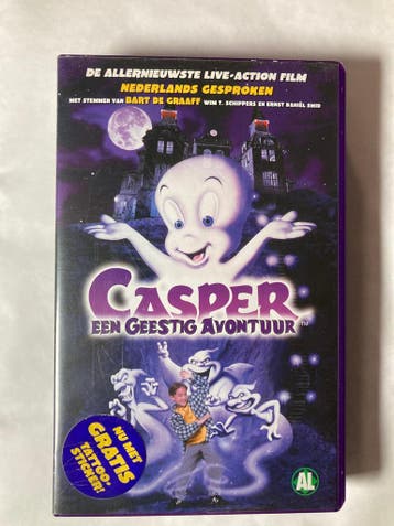 CASPER EEN GEESTIG AVONTUUR (VHS), Cd's en Dvd's, Gebruikt
