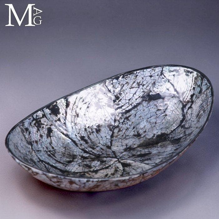 Dienblad gemaakt van parelmoer - Haliotis-schelpen., Collections, Minéraux & Fossiles