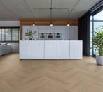 Lyon visgraat pvc dryback micro-bevel 4V - Natural Oak, Ophalen of Verzenden, Nieuw