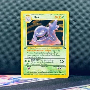 Pokémon Card - MUK HOLO 1ST EDITION 13 - Pokémon, Hobby en Vrije tijd, Nieuw