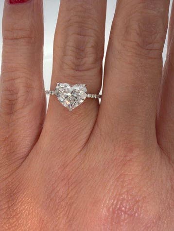 Zonder minimumprijs - Ring - 14 karaat Witgoud - 2.24ct. tw.