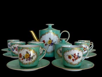 Limoges - Koffieservies (19) - Servizio da dessert -