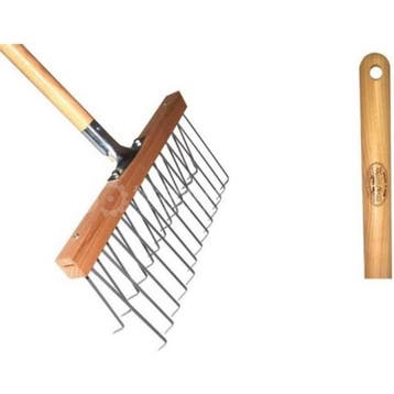 De Wit Bladhark Dubbele Rij Tanden 140cm, Verzenden, Nieuw