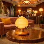 Tafellamp - Glas, Italiaanse art-deco-revival, Antiek en Kunst