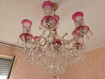 Lustre - Verre, Cristal, Laiton