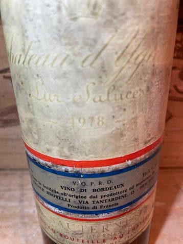 1978 Chateau dYquem - Sauternes Sauternes - Fles (0,75, Verzamelen, Nieuw