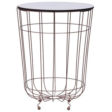 vidaXL Salontafel Ø40 cm goudkleurig, Huis en Inrichting, Tafels | Salontafels, Verzenden, Nieuw