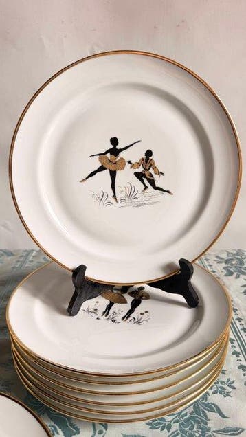 Limoges - A. Lanternier & Co. - Eetservies - Porselein, Goud