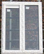 pvc  raam , chassis , venster , kozijn 128 x 165 wit, Doe-het-zelf en Bouw, Raamkozijnen en Schuifdeuren, 75 tot 150 cm, Kunststof