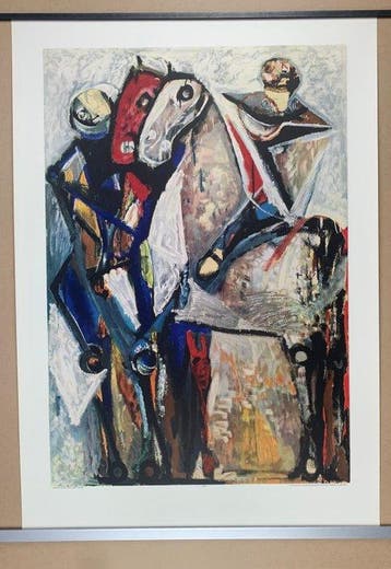 (After) Marino Marini - Two Horsemen Zwei Reiter - Artprint, Antiquités & Art