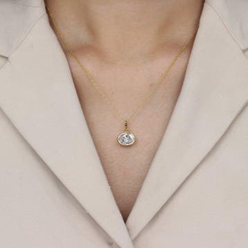 Pendentif - 14 carats Or jaune - 2.59ct. tw. Diamant