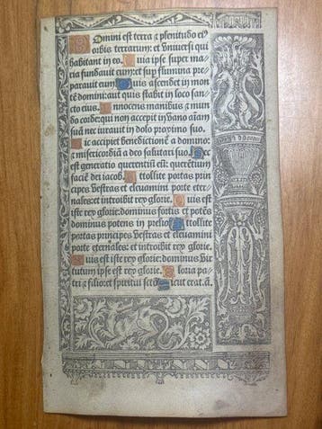 Paris, Antoine Verard - Printed Book of Hours on Vellum