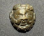Oud-Romeins Brons Masker van de wijngod Dionysos (Bacchus)