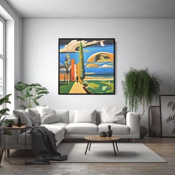 Kleopatra Artesia - (100% Handpainted) Est-ce lange ou le, Antiquités & Art
