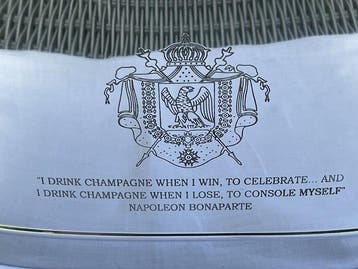 Rafraîchisseur à champagne - avec des citations de Napoléon, Antiquités & Art