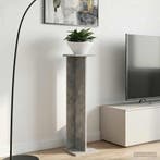 vidaXL Plantenstand 2 pcs Beton Grijs 25 x 25,5 x 100,5 cm, Tuin en Terras, Verzenden, Nieuw