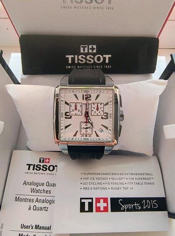 Tissot - Quadrato Chronograph - Sans prix de réserve -