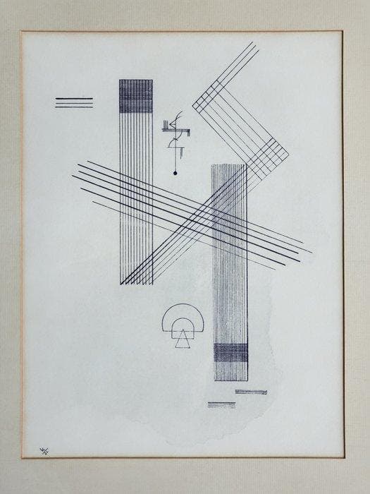 Wassily Kandinsky (1866-1944) - Violetter aufbau, Antiquités & Art, Antiquités | Autres Antiquités