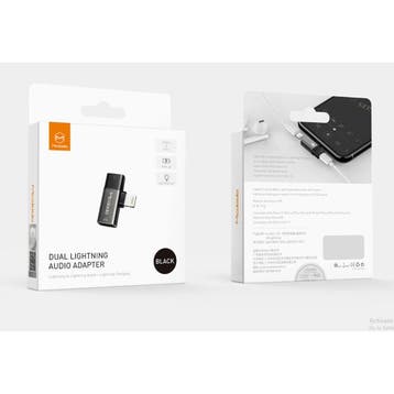 iPhone Lightning Oplader & AUX Splitter - Headphone Audio, Verzenden, Nieuw