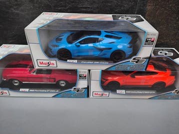 Maisto 1:18 - Model sportwagen - 1968 Ford Mustang GT Cobra, Hobby en Vrije tijd, Nieuw