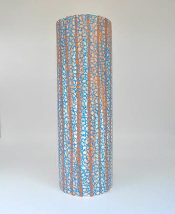 Eugenio Michelini - Vaas - Parian ware - orchideeën