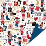 3m Cadeaupapier Pieten Party (Cadeaupapier 3M, Inpakpapier), Ophalen of Verzenden, Nieuw