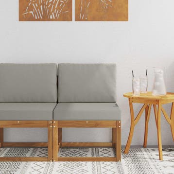 vidaXL Buiten Midden Sofa Massief Acacia Hout, Verzenden, Nieuw