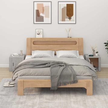 vidaXL Nachtkastjes 2 st 50x39x47 cm betongrijs, Verzenden, Nieuw