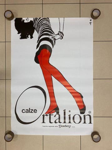 René Gruau - CALZE ORTALION - Années 1980