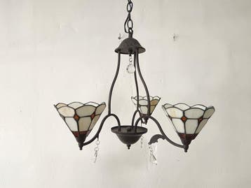 Lamp - Kristal, Metaal, Glazuur - Tiffany-stijl lamp