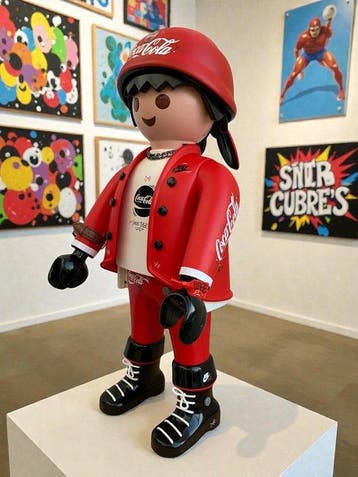 Playmobil - Beeldje - COCA COLA CUSTOM XXL - Plastic, Antiek en Kunst