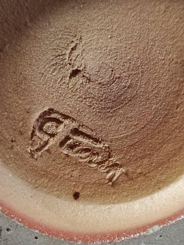 Véritable grès de Bouffioulx signé - Losson et Roger Guérin