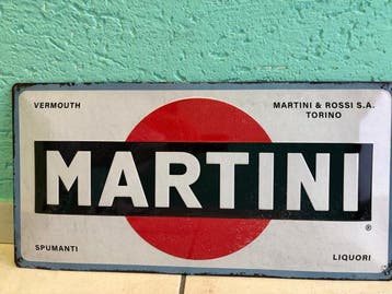 MARTINI metalen reclamebord - Reclamebord - Metaal