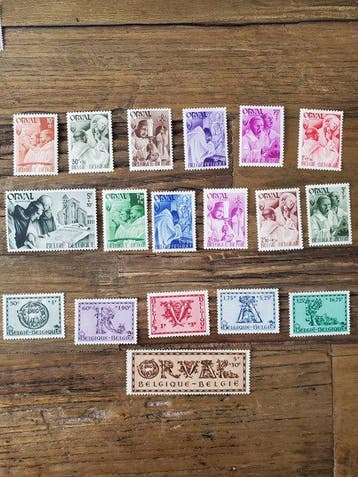 België - Verzameling Belgische postzegels met volledige, Gestempeld