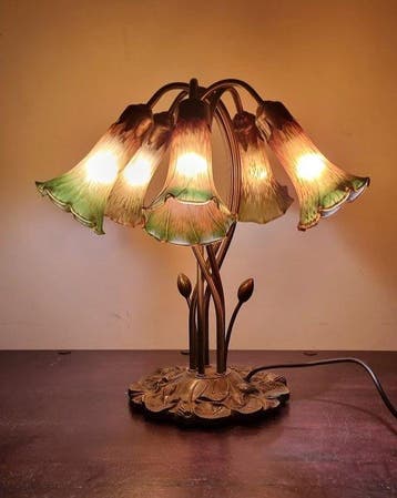 Orion - Lampe de table - Laiton, Verre, Métal, Nieuw