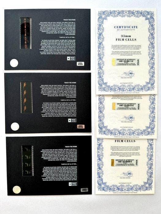 The Lord of the Rings – Rare Trilogy Set of 3 Mounted 35mm, Verzamelen, Film en Tv