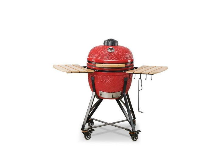 Bono Kamado Media (rood), Tuin en Terras, Houtskoolbarbecues, Verzenden