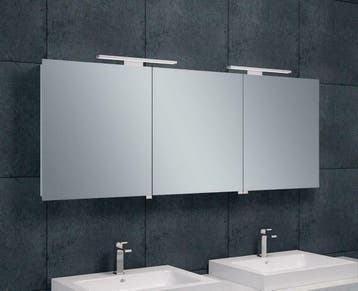 Luxe spiegelkast +Led verlichting 160x60x14cm, Ophalen of Verzenden, Nieuw
