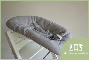 Stokke Tripp Trapp newborn grijs roze groen gris rose vert, Verzenden, Zo goed als nieuw, Meegroeistoel, Stoelverkleiner