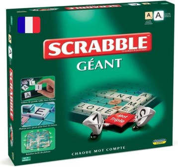 Scrabble Extra Groot 34% korting - Retour deal! (bordspel), Hobby en Vrije tijd, Een of twee spelers, Verzenden, Zo goed als nieuw