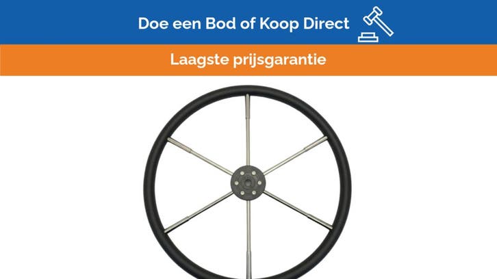 Bieden: Vetus Pro Steering Wheel D600 mm with, Watersport en Boten, Bootonderdelen, Ophalen of Verzenden
