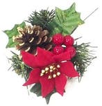 Kerstbijsteker Kerstroos Dennenappel en Besjes doos 96 stuks, Nieuw