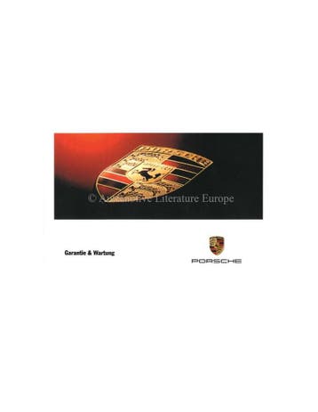 2001 PORSCHE BOXSTER 911 GARANTIE & ONDERHOUD DUITS