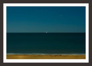 Andre Lichtenberg - Turquoise Moon with Light, Antiek en Kunst, Kunst | Schilderijen | Modern
