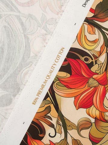 TexStilArt - Floria - Exclusieve stof 100% katoen Oeko-Tex -, Antiek en Kunst
