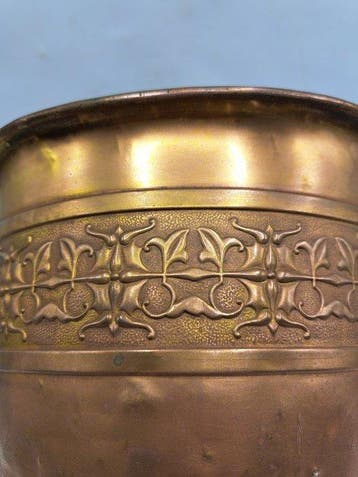 Jardinière - Laiton - pot de fleurs